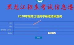 2020年黑龙江高考录取结果查询（龙招港）